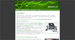 Desktop Screenshot of inhaco.cz