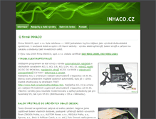 Tablet Screenshot of inhaco.cz